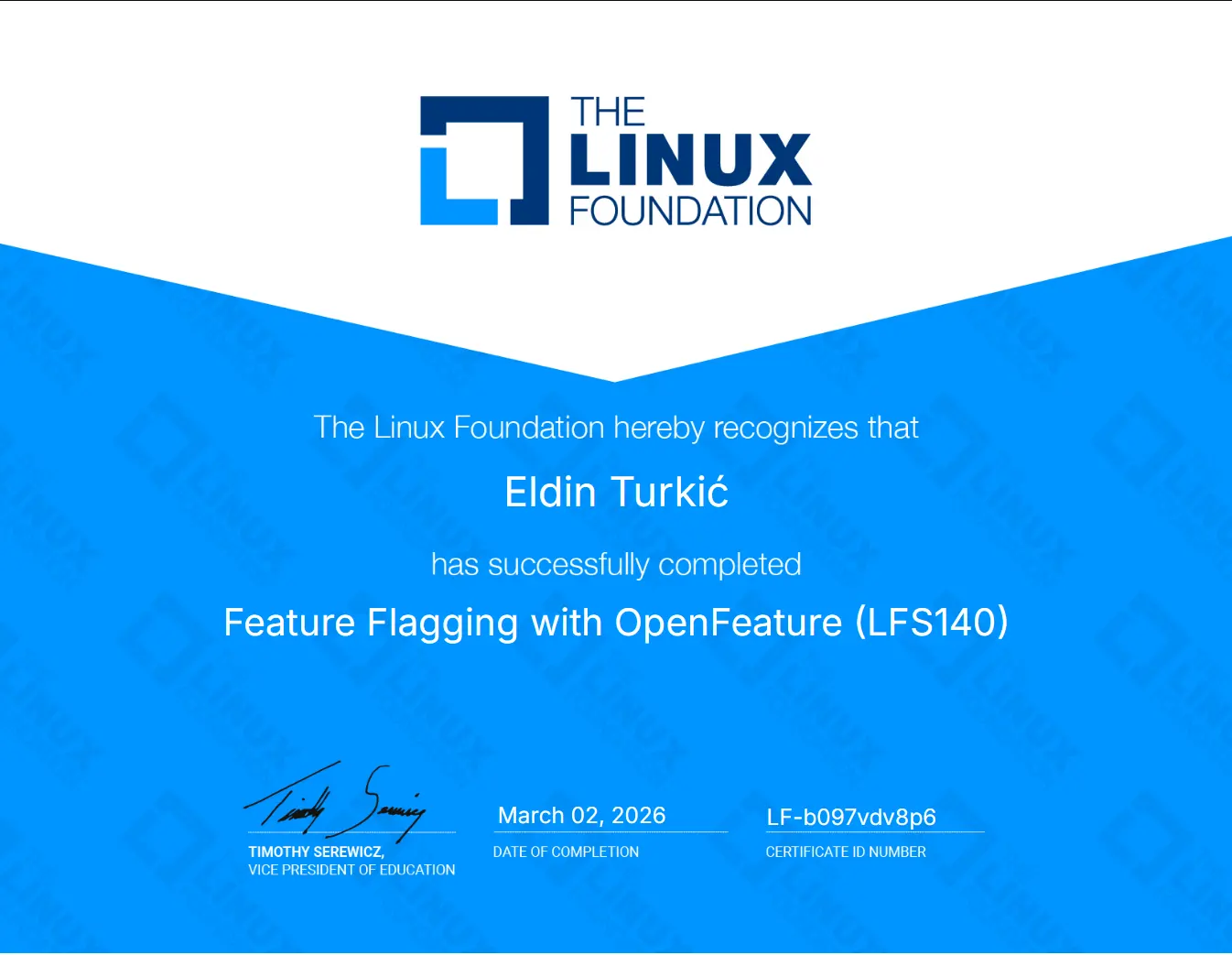 Feature Flagging with OpenFeature (LFS140) - Eldin Turkić